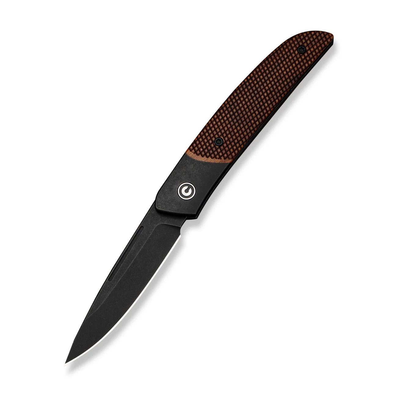 CIVIVI Aevren Black Stainless Steel With Guibourtia Wood Inlay (2.98" Black Stonewashed Nitro-V Blade) C25094 Sample1 - Image 3