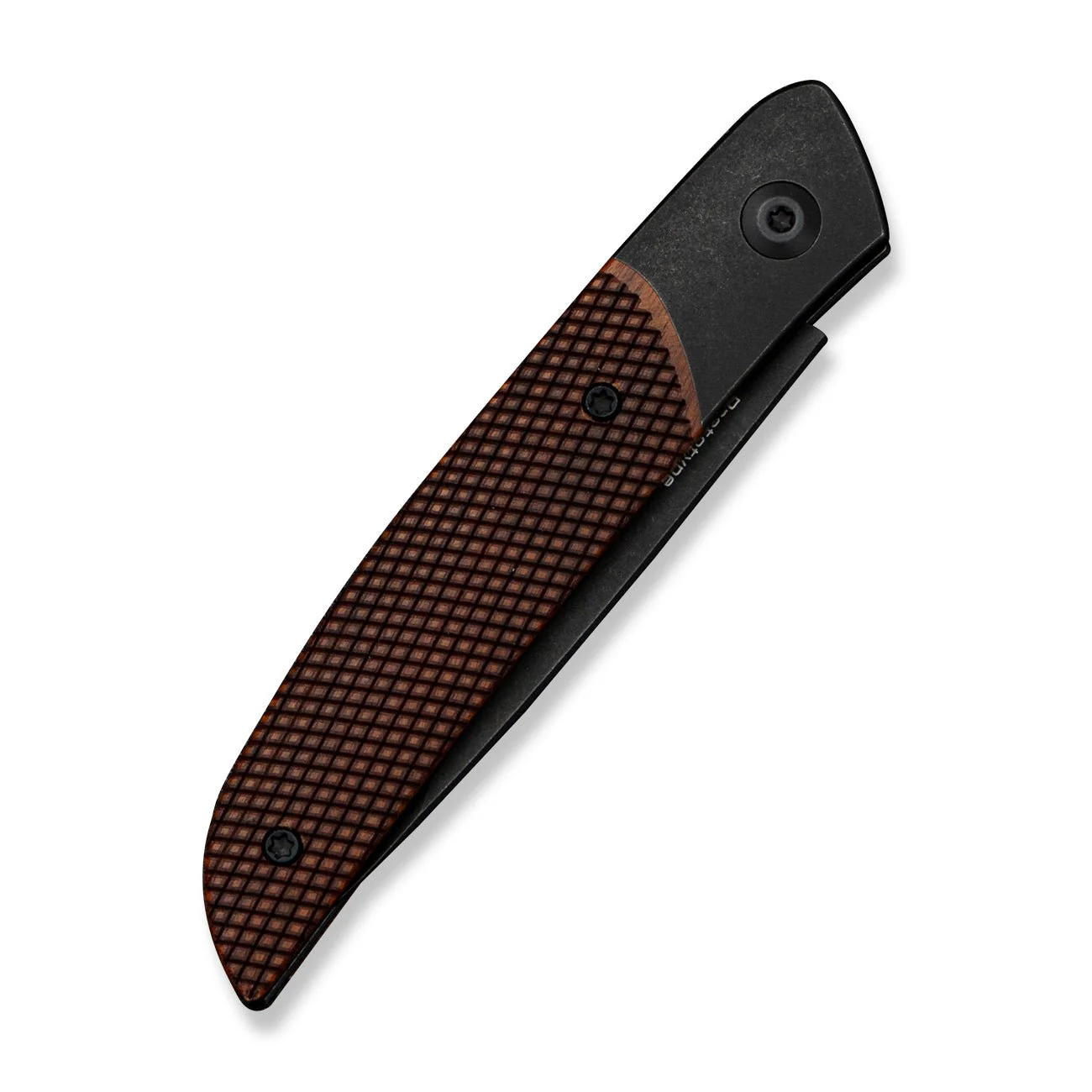 CIVIVI Aevren Black Stainless Steel With Guibourtia Wood Inlay (2.98" Black Stonewashed Nitro-V Blade) C25094 Sample1 - Image 4
