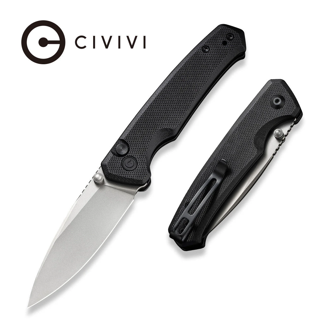 CIVIVI Altus Button Lock & Thumb Stud Knife G10 Handle (2.97" Nitro-V Blade) C20076-1