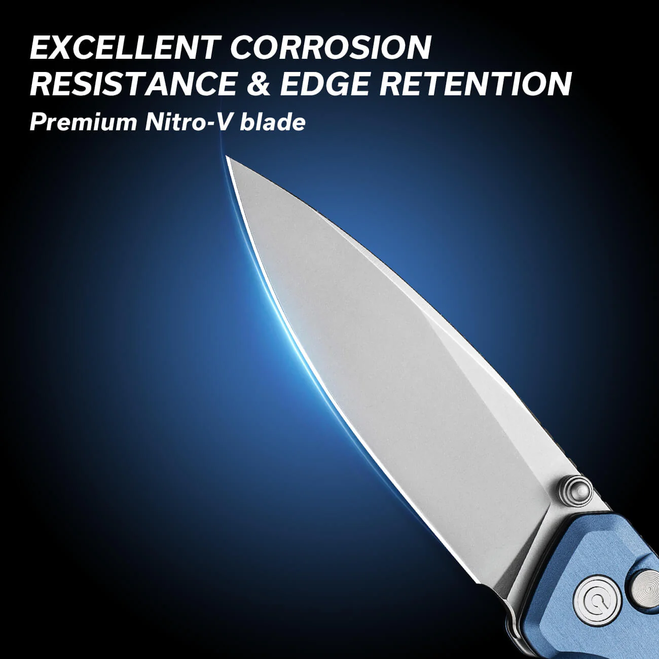 CIVIVI Altus Button Lock & Thumb Stud Knife Aluminum Handle (2.97" Nitro-V Blade) C20076-6 - Image 3