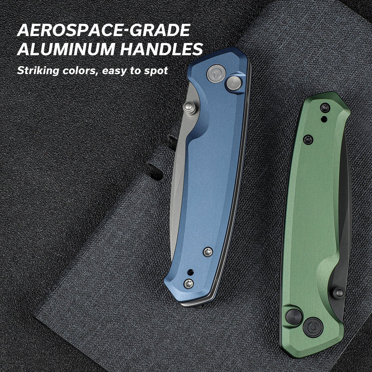 CIVIVI Altus Button Lock & Thumb Stud Knife Aluminum Handle (2.97" Nitro-V Blade) C20076-6 - Image 8