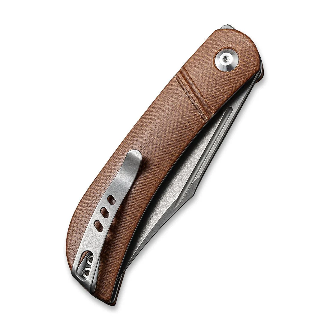 CIVIVI Appalachian Drifter Slip Joint Knife Micarta Handle (2.96" CPM S35VN Blade) C2015A - Image 6