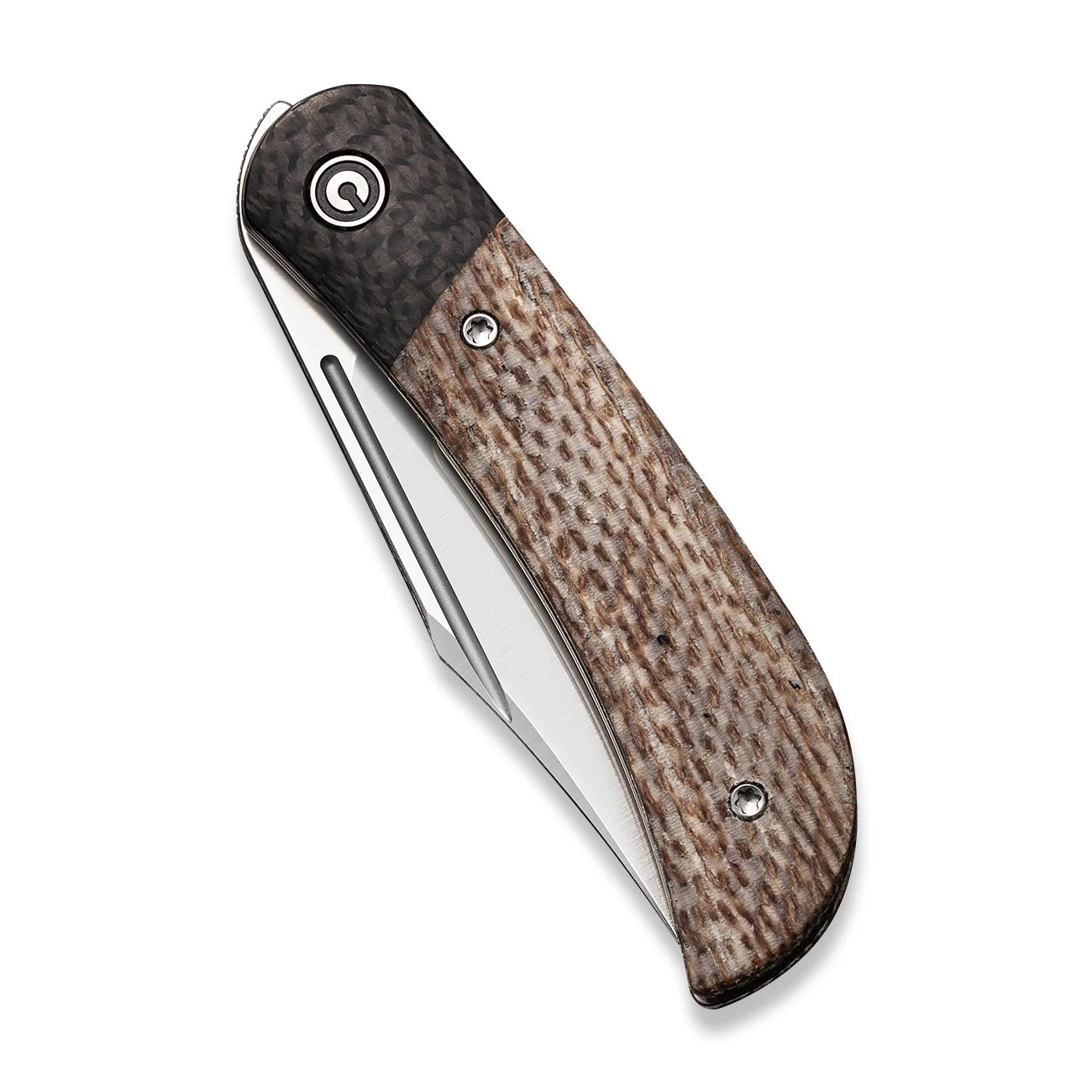 CIVIVI Appalachian Drifter II Front Flipper Knife Micarta & Carbon Fiber Handle (2.96" CPM S35VN Blade) C19010C-2 - Image 5
