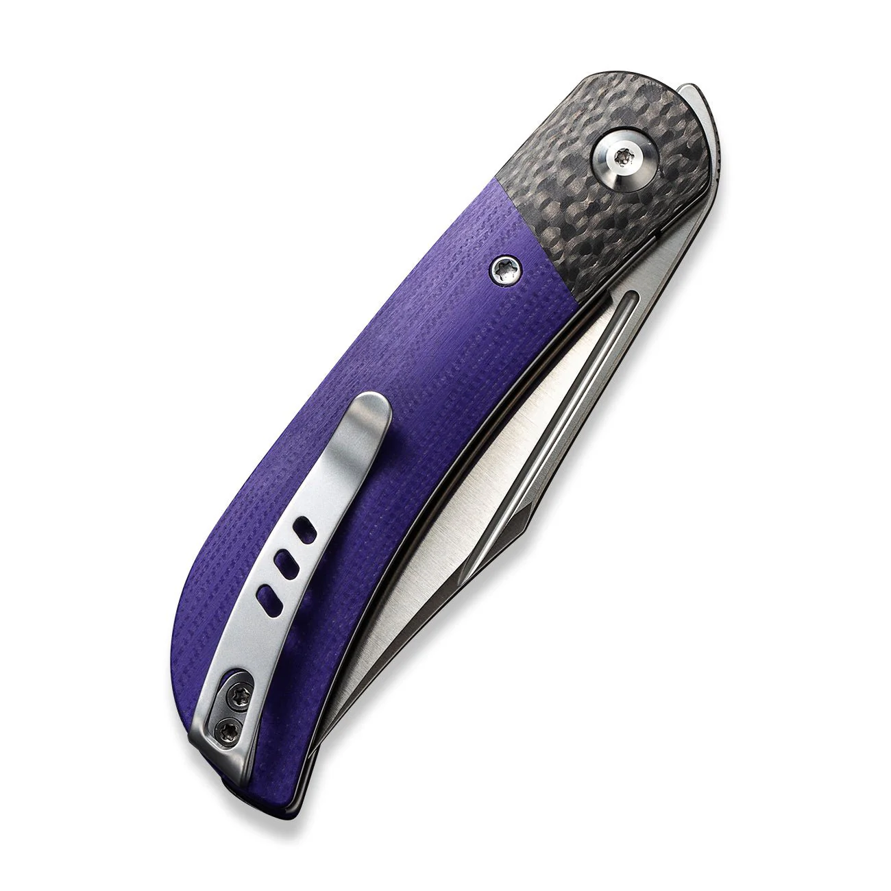 CIVIVI Appalachian Drifter II Front Flipper Knife G10 & Carbon Fiber Handle (2.96" Nitro-V Blade) C19010C-3 - Image 6