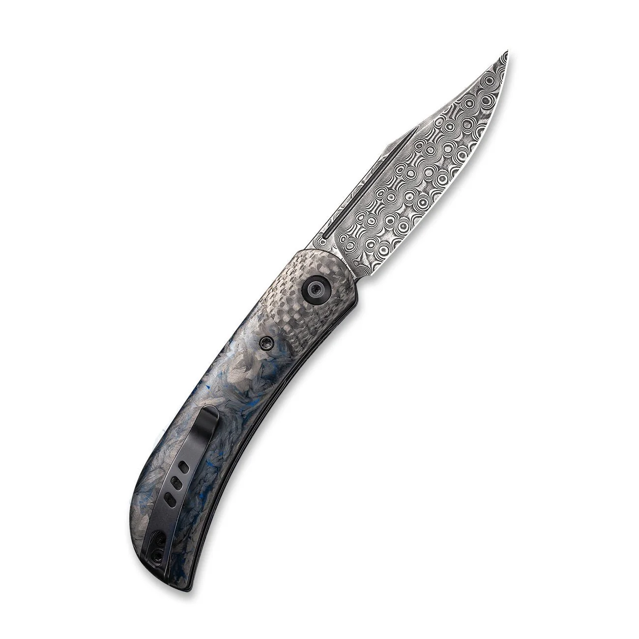 CIVIVI Appalachian Drifter II Front Flipper Knife Carbon Fiber Handle (2.96" Damascus Blade) C19010C-DS1 - Image 2