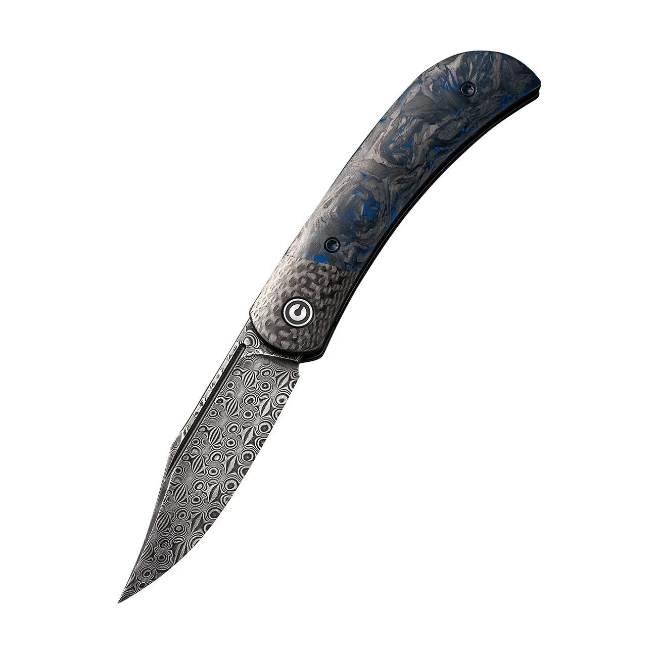CIVIVI Appalachian Drifter II Front Flipper Knife Carbon Fiber Handle (2.96" Damascus Blade) C19010C-DS1 - Image 3