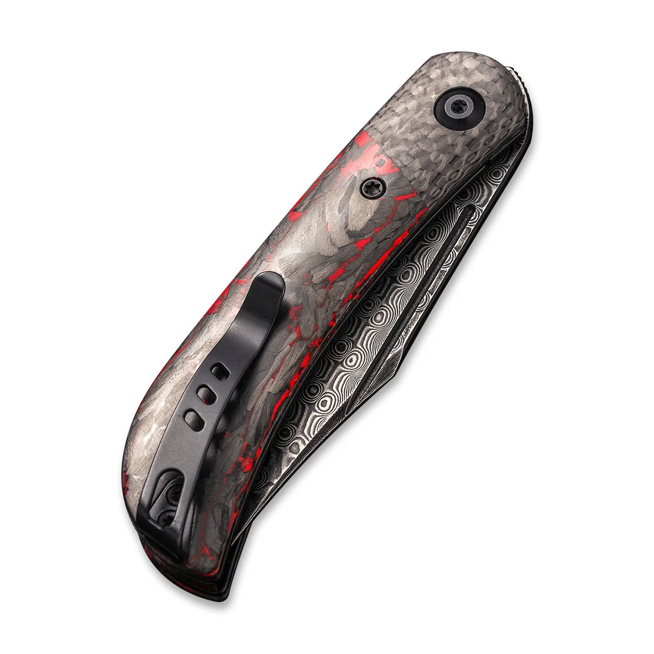 CIVIVI Appalachian Drifter II Front Flipper Knife Carbon Fiber Handle (2.96" Damascus Blade) C19010C-DS2 - Image 6