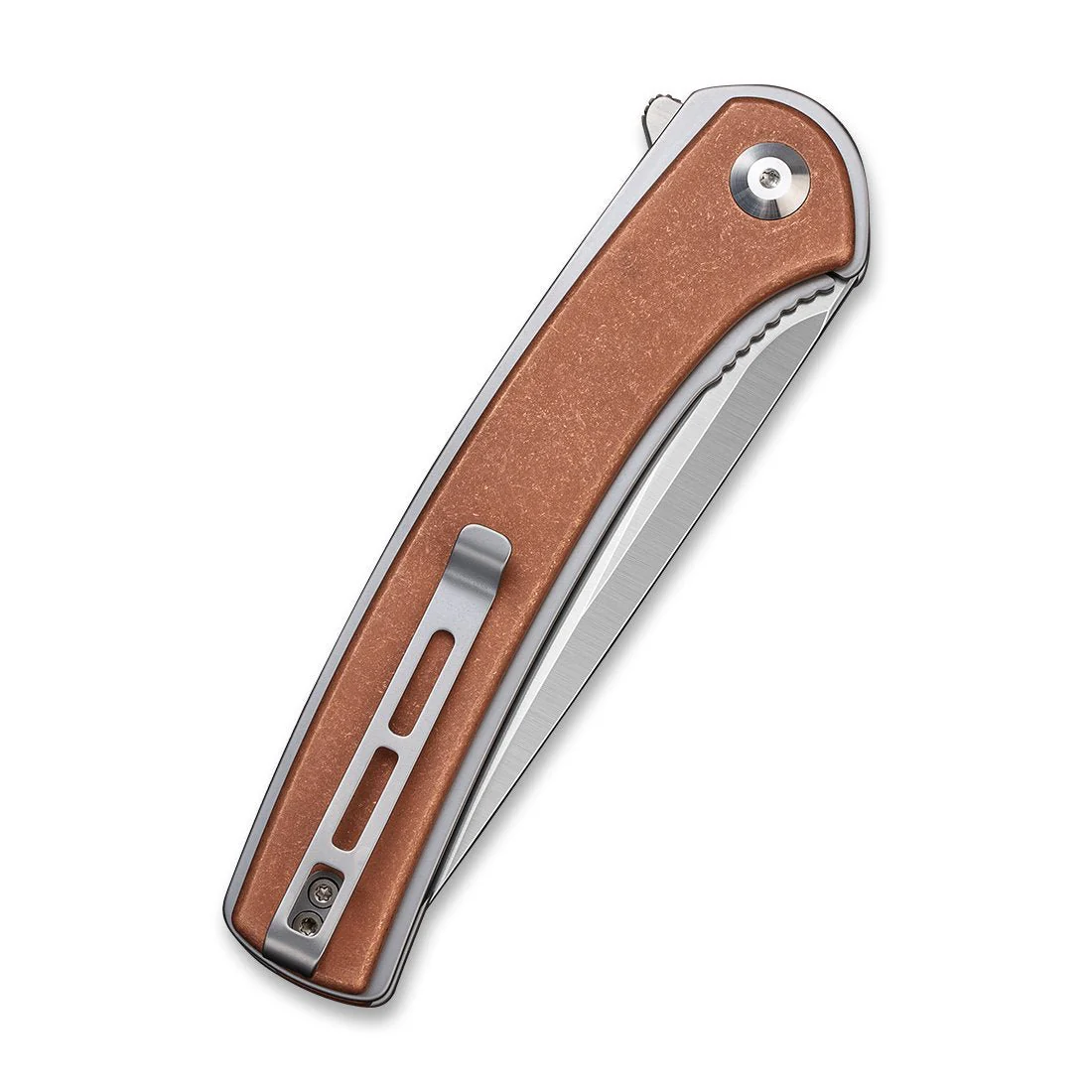 CIVIVI Asticus Flipper Knife Copper Handle (3.80" D2 Blade) C2002F - Image 6