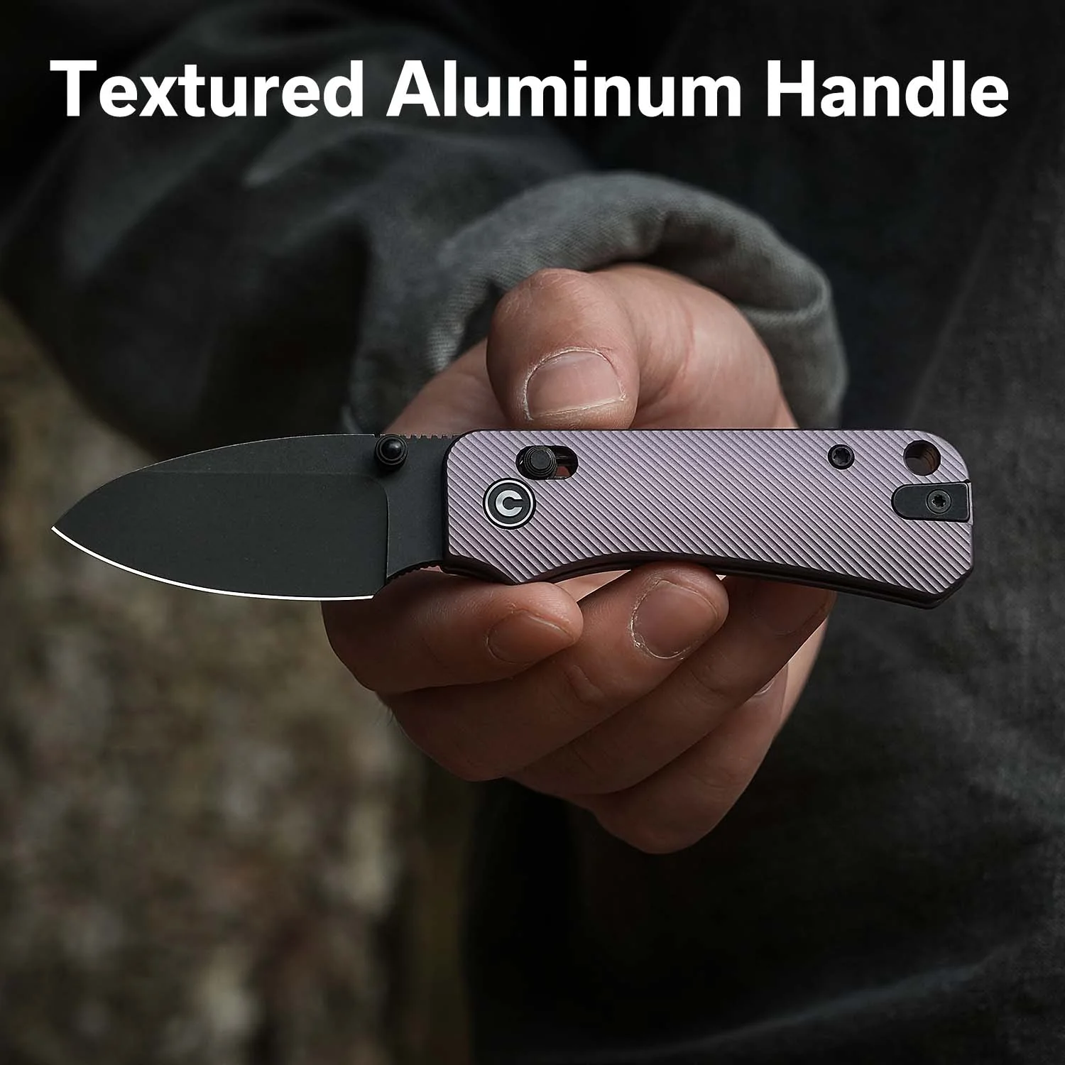 CIVIVI Baby Banter 2 Thumb Stud & Crossbar Lock Knife Aluminum Handle (2.34" Nitro-V Blade) C23074-2 - Image 3