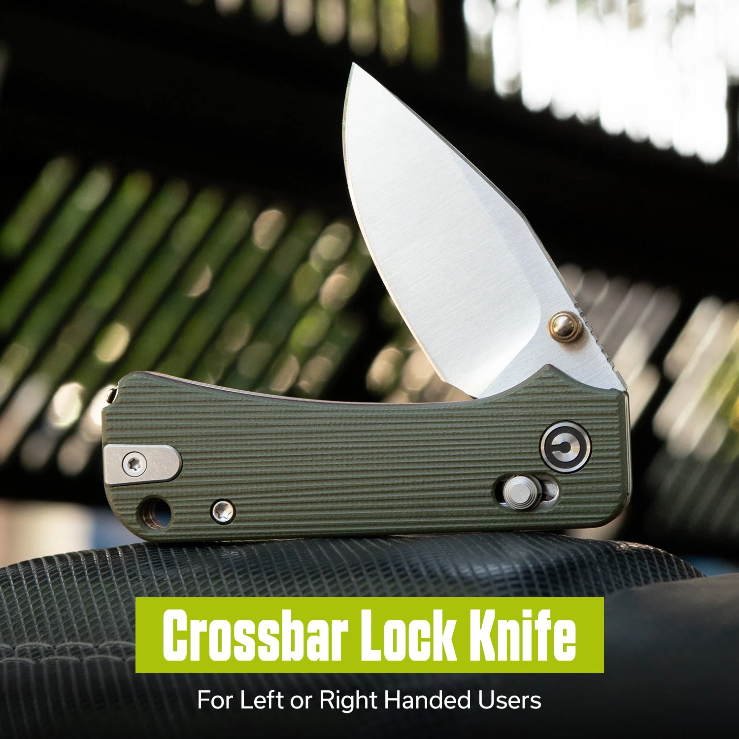 CIVIVI Baby Banter 2 - TG Thumb Stud & Crossbar Lock Knife G10 Handle (2.34" 14C28N Blade) C24074-1 - Image 4