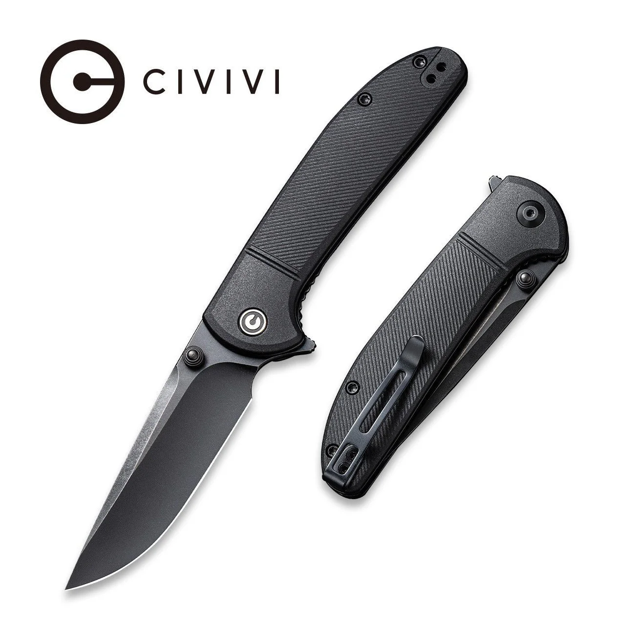 CIVIVI Badlands Vagabond Flipper & Thumb Stud Knife FRN Handle (3.25" 9Cr18MoV Blade) C2019E