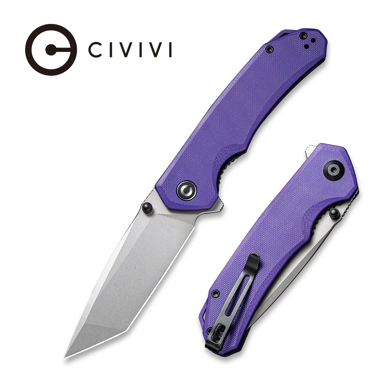 CIVIVI Brazen Flipper & Thumb Stud Knife G10 Handle (3.46" D2 Blade) C2023A