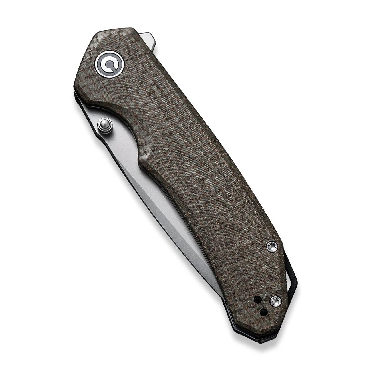 CIVIVI Brazen Flipper & Thumb Stud Knife Micarta Handle (3.46" D2 Blade) C2023F - Image 5