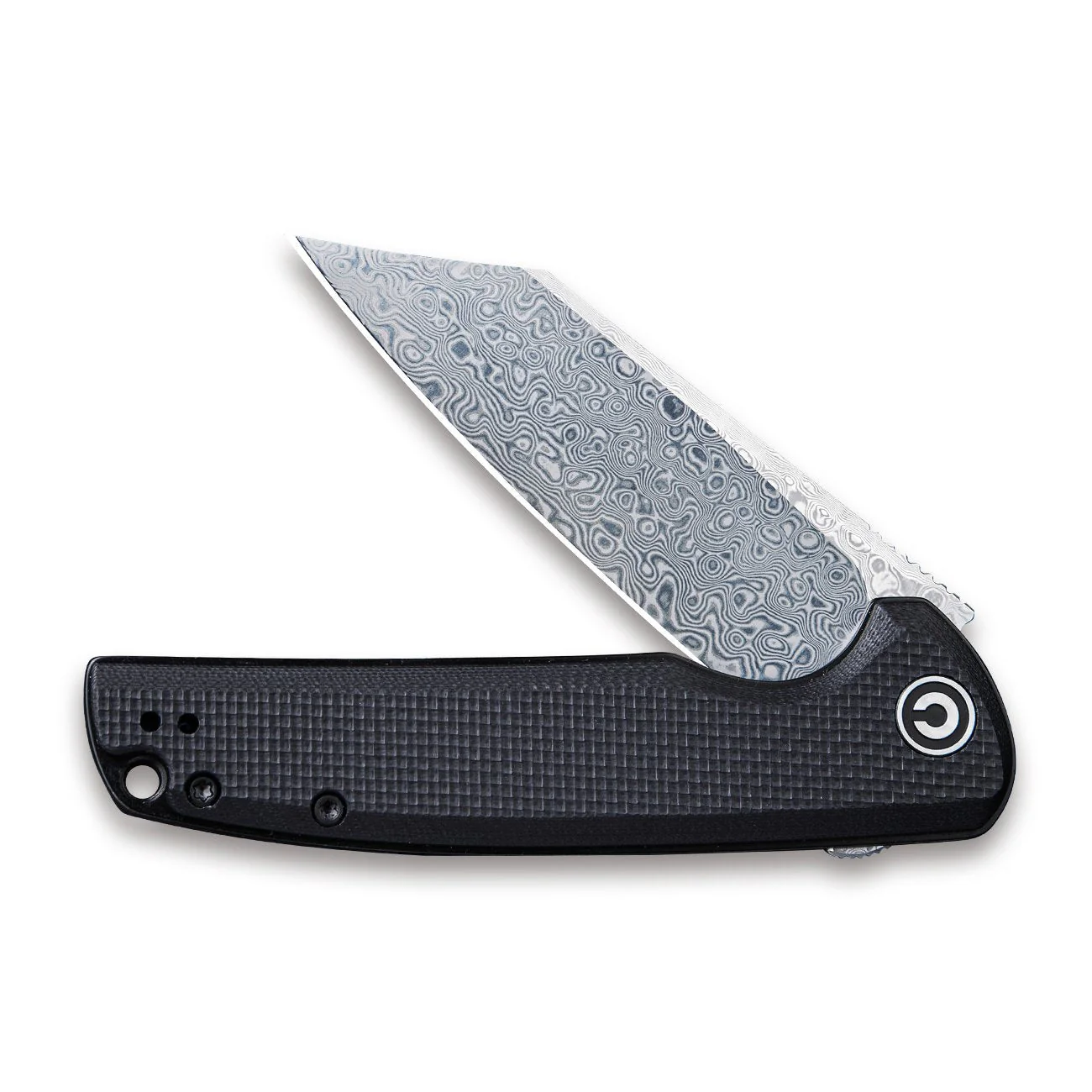CIVIVI Brigand Flipper Knife G10 Handle (3.46" Damascus Blade) C909DS - Image 4