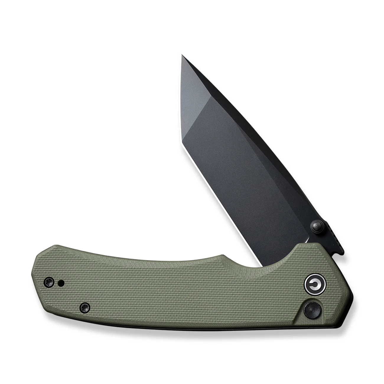 CIVIVI Button Lock Brazen Flipper & Thumb Stud Knife G10 Handle (3.46" 14C28N Blade) C19059C-2 - Image 9