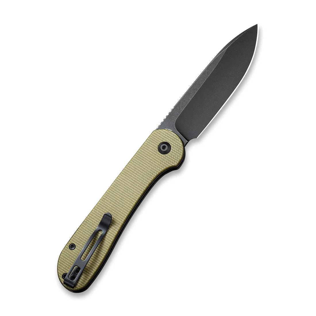 CIVIVI Button Lock Elementum Pocket Knife Micarta Handle (3.47" 14C28N Blade) C2103B - Image 2