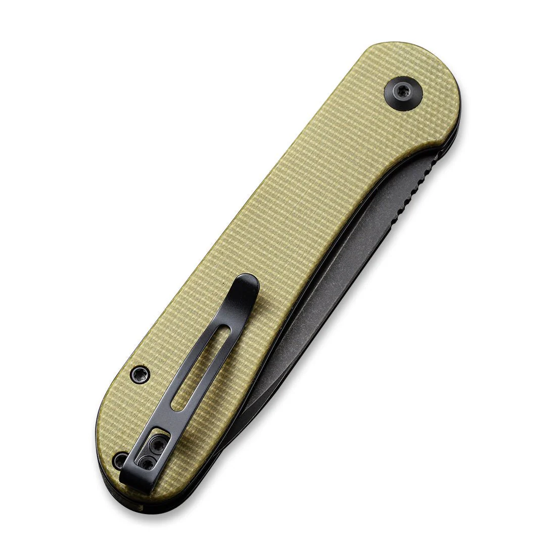 CIVIVI Button Lock Elementum Pocket Knife Micarta Handle (3.47" 14C28N Blade) C2103B - Image 6