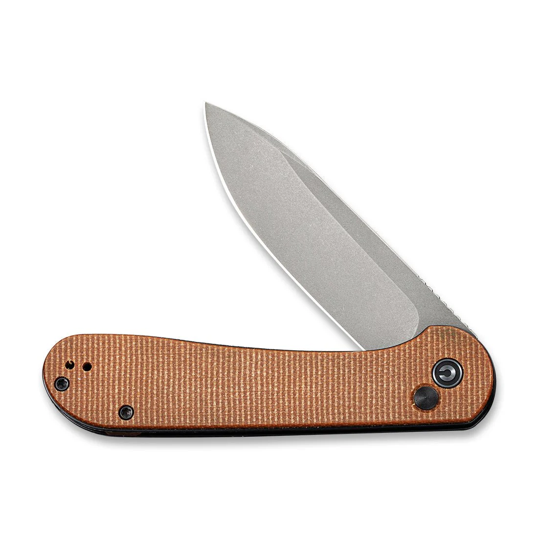 CIVIVI Button Lock Elementum Pocket Knife Micarta Handle (3.47" 14C28N Blade) C2103D - Image 4