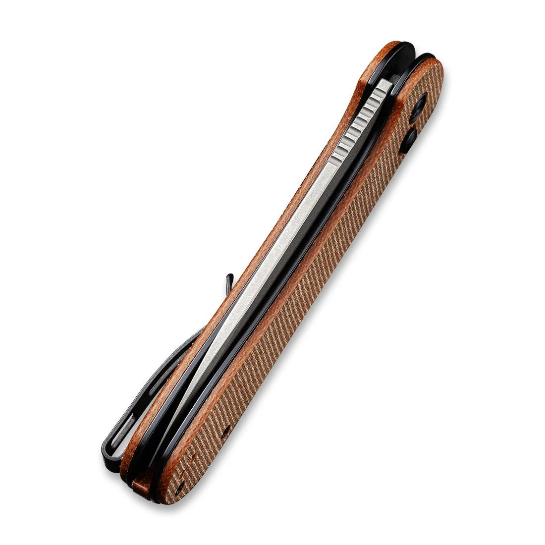 CIVIVI Button Lock Elementum Pocket Knife Micarta Handle (3.47" 14C28N Blade) C2103D - Image 7