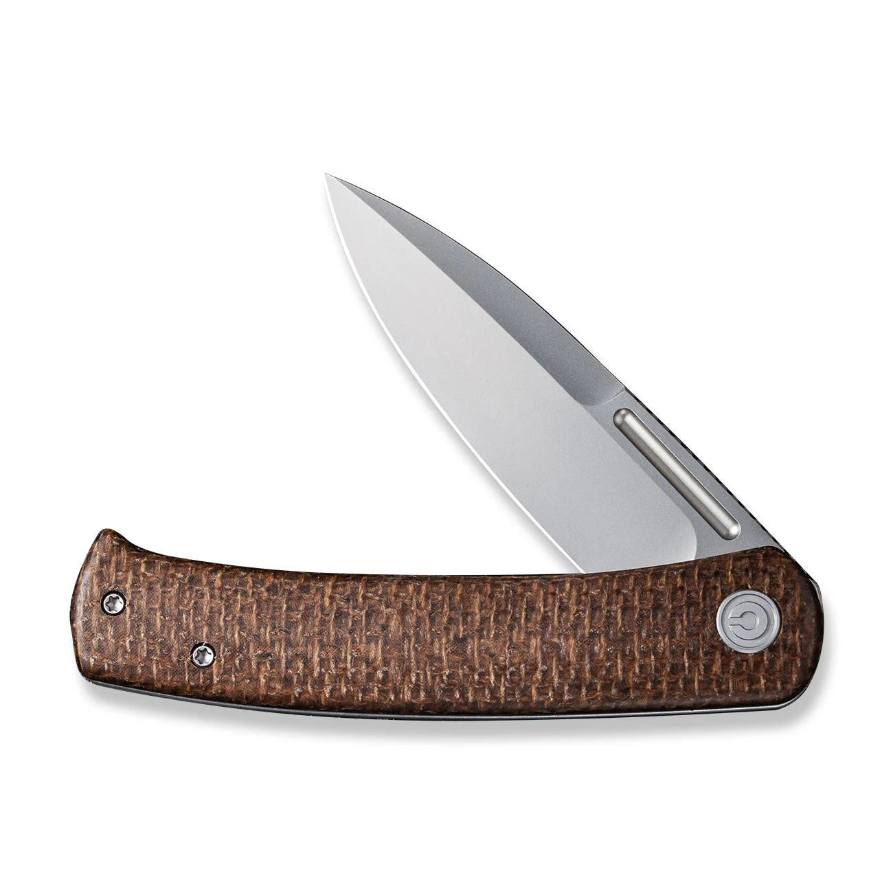 CIVIVI Cetos Flipper Knife Micarta With Stainless Steel Handle (3.48" 14C28N Blade) C21025B-1 - Image 5