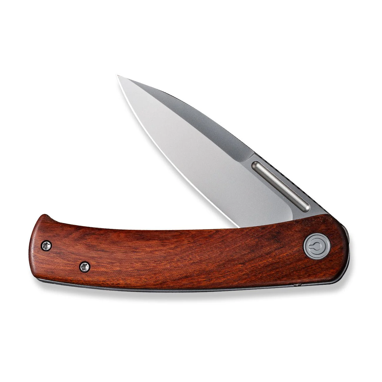 CIVIVI Cetos Flipper Knife Wood & Stainless Steel Handle (3.48" 14C28N Blade) C21025B-4 - Image 5