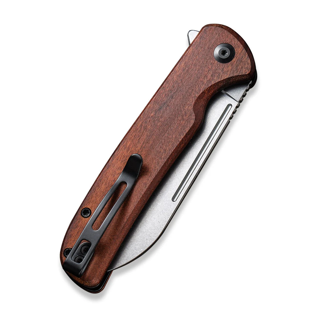 CIVIVI Chevalier Flipper & Button Lock Knife Wood Handle (3.46" 14C28N Blade) C20022-3 - Image 6