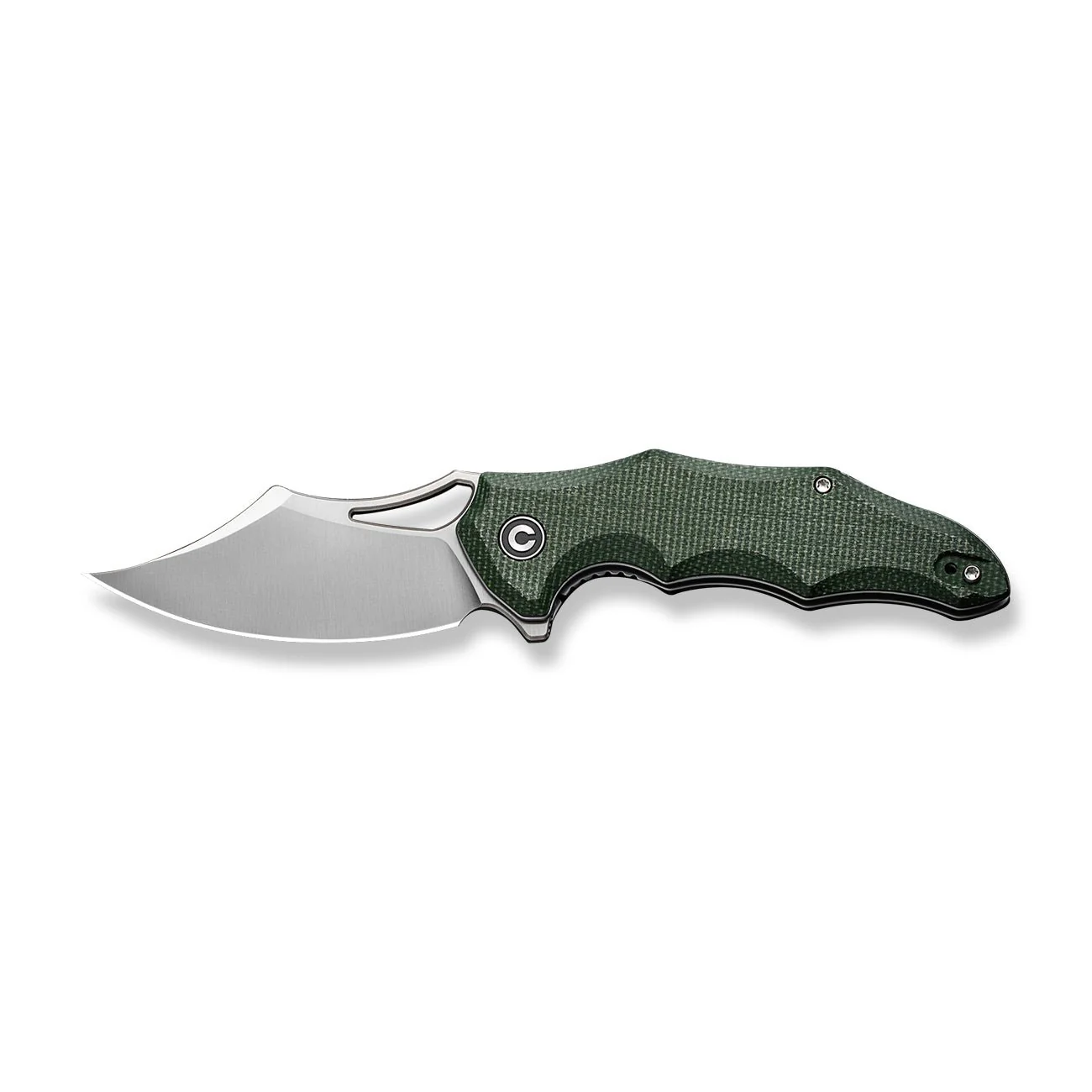 CIVIVI Chiro Flipper & Thumb Hole Knife Micarta Handle (3.1" 14C28N Blade) C23046-2 - Image 10