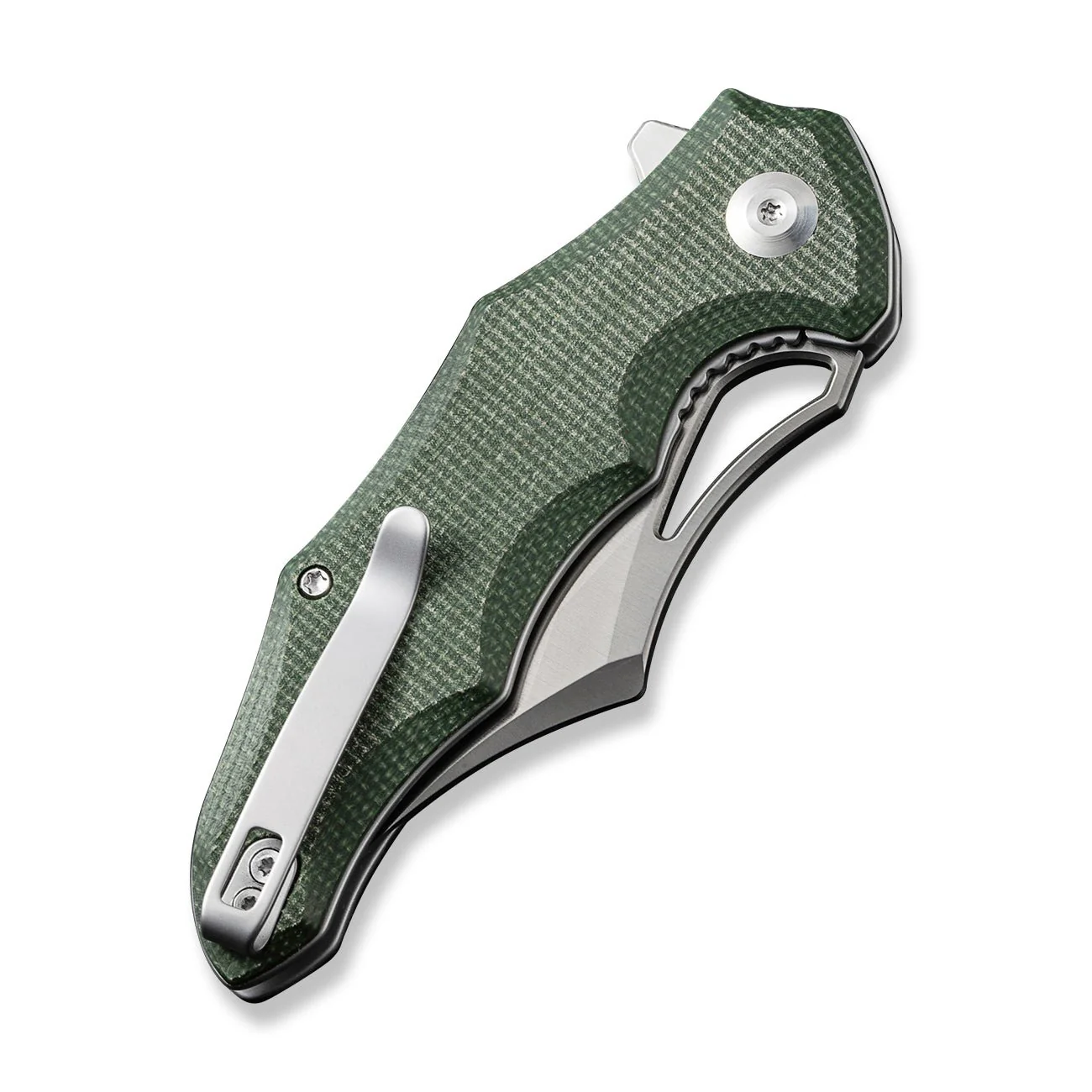 CIVIVI Chiro Flipper & Thumb Hole Knife Micarta Handle (3.1" 14C28N Blade) C23046-2 - Image 12
