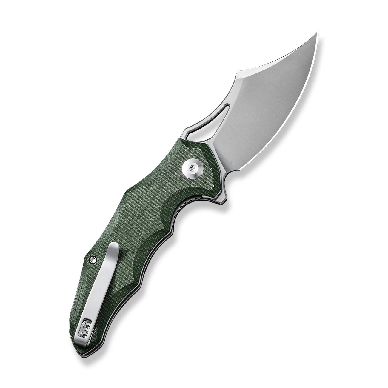 CIVIVI Chiro Flipper & Thumb Hole Knife Micarta Handle (3.1" 14C28N Blade) C23046-2 - Image 7