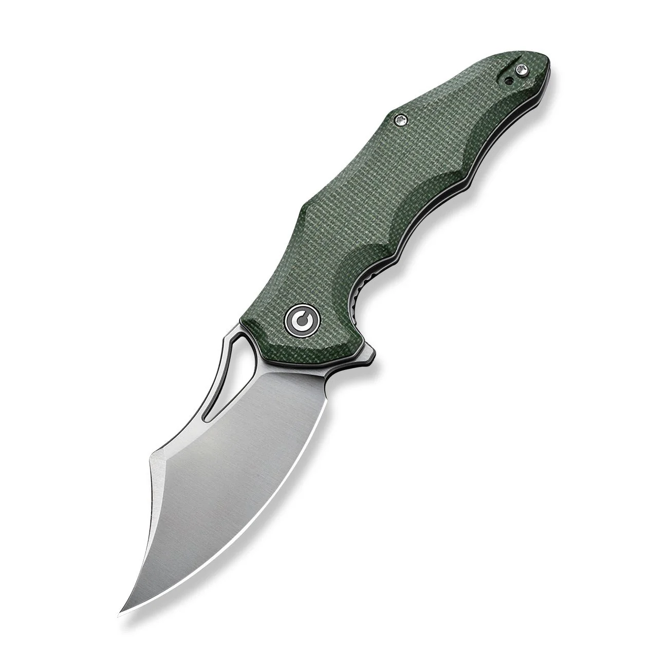 CIVIVI Chiro Flipper & Thumb Hole Knife Micarta Handle (3.1" 14C28N Blade) C23046-2 - Image 8