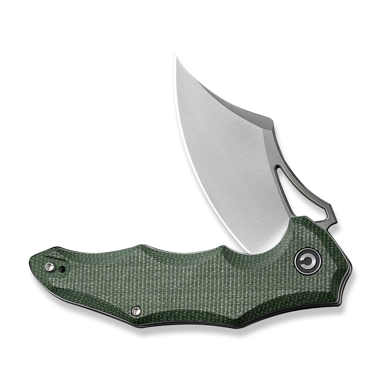 CIVIVI Chiro Flipper & Thumb Hole Knife Micarta Handle (3.1" 14C28N Blade) C23046-2 - Image 9