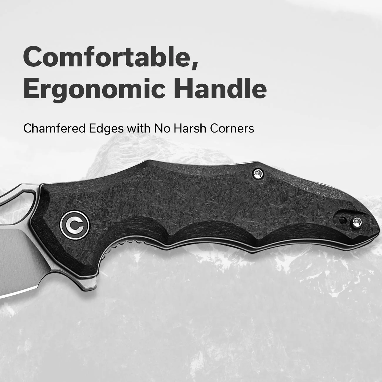 CIVIVI Chiro Flipper & Thumb Hole Knife G10 Handle (3.1" 14C28N Blade) C23046-3 - Image 4