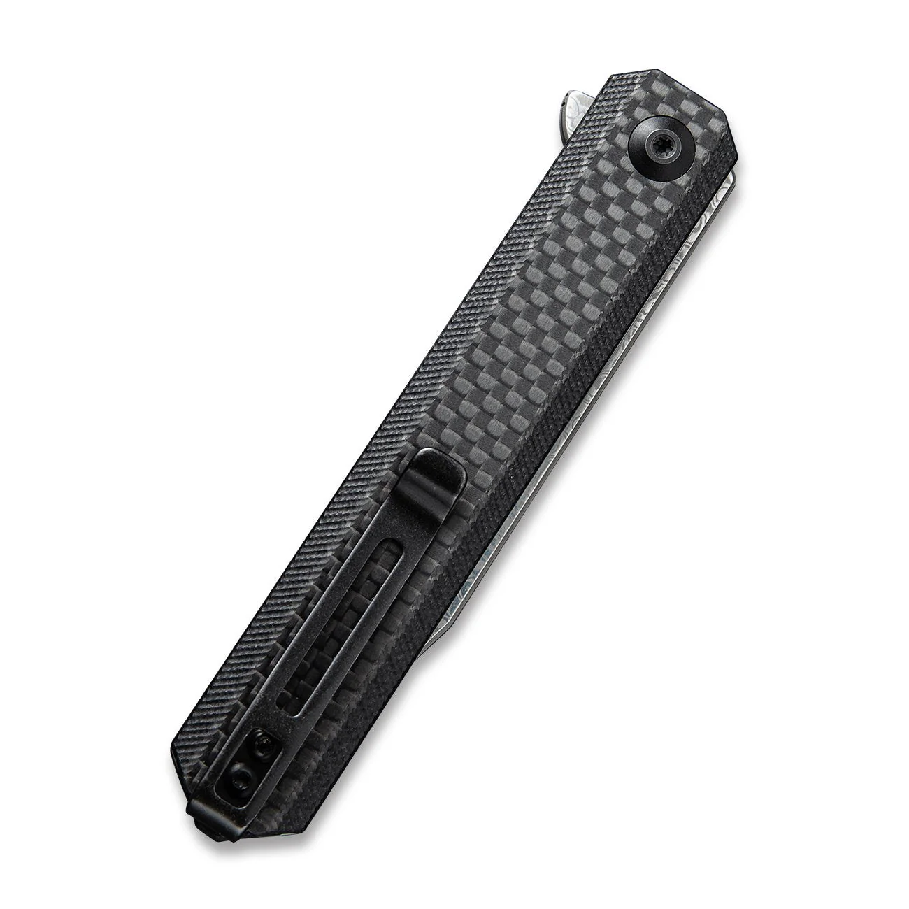 CIVIVI Chronic Flipper Knife Carbon Fiber & G10 Handle (3.22'' Damascus Blade) C917DS - Image 6