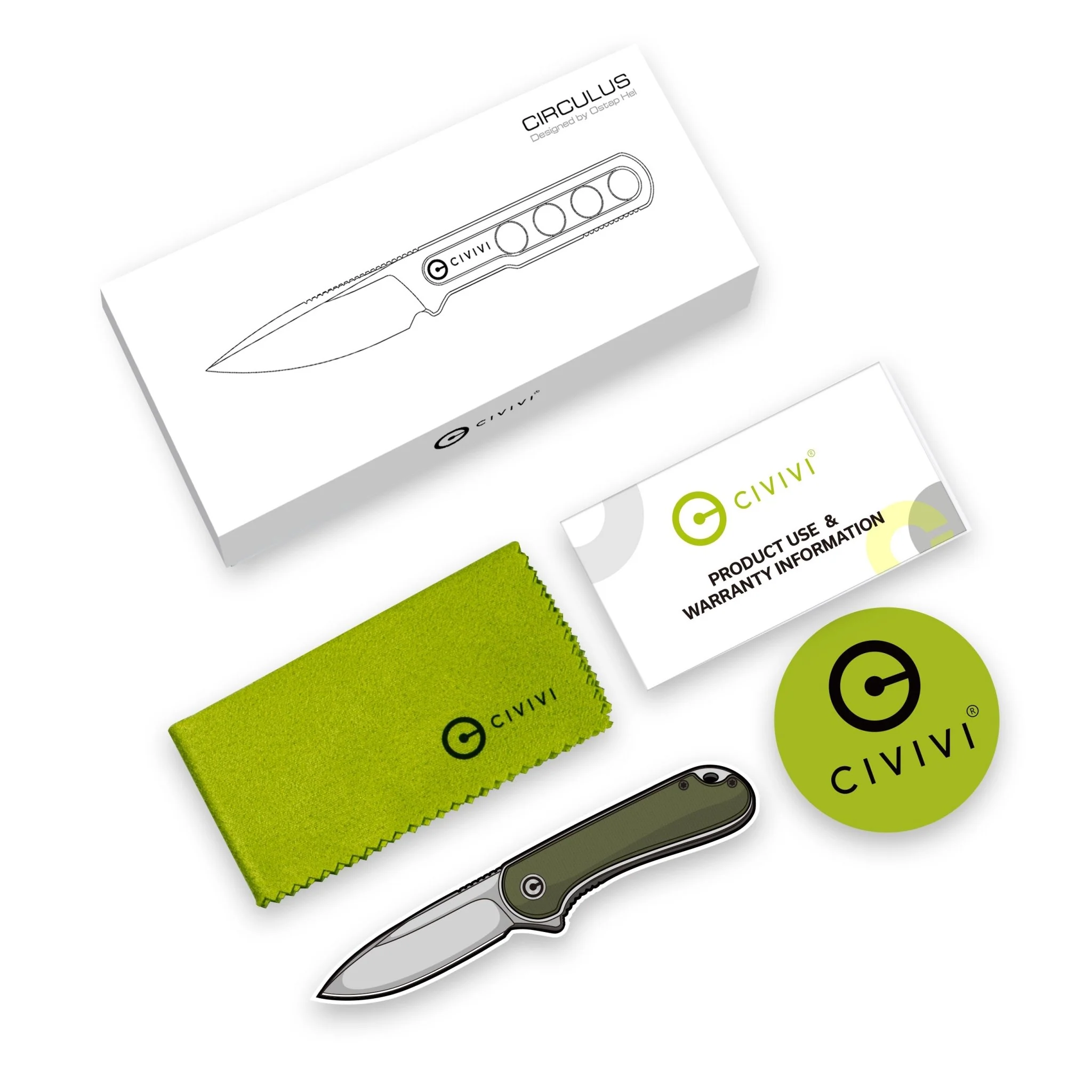 CIVIVI Circulus Fixed Blade Knife (1.96" 10Cr15CoMov Blade) C22012-2 - Image 15