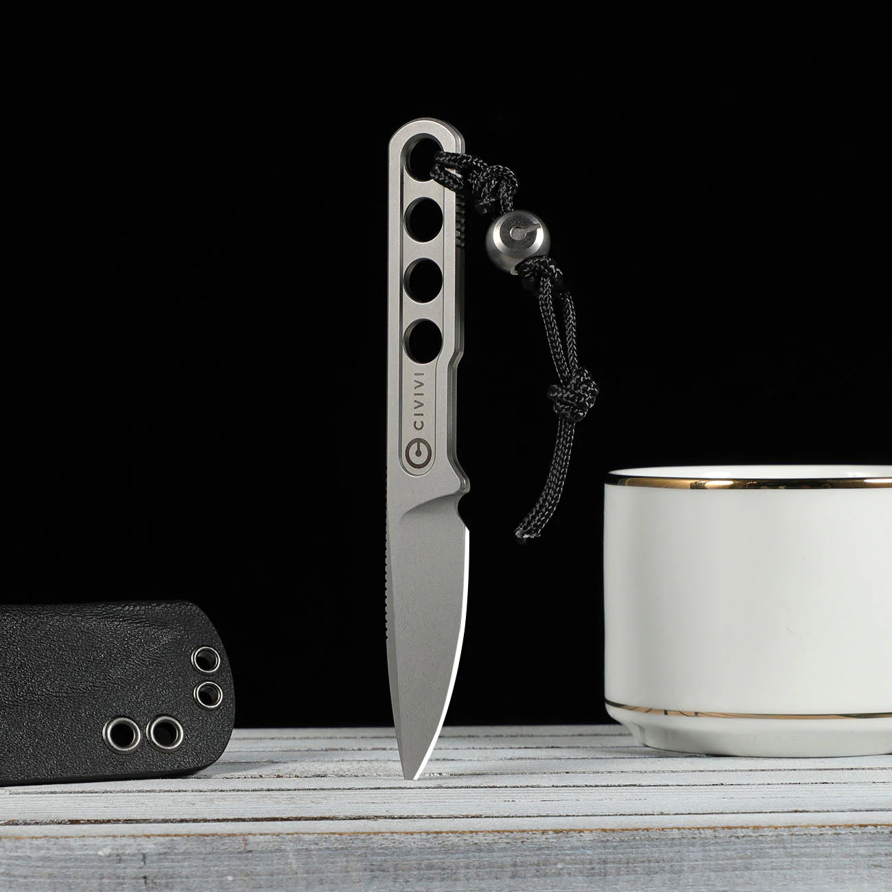 CIVIVI Circulus Fixed Blade Knife (1.96" 10Cr15CoMov Blade) C22012-2 - Image 3