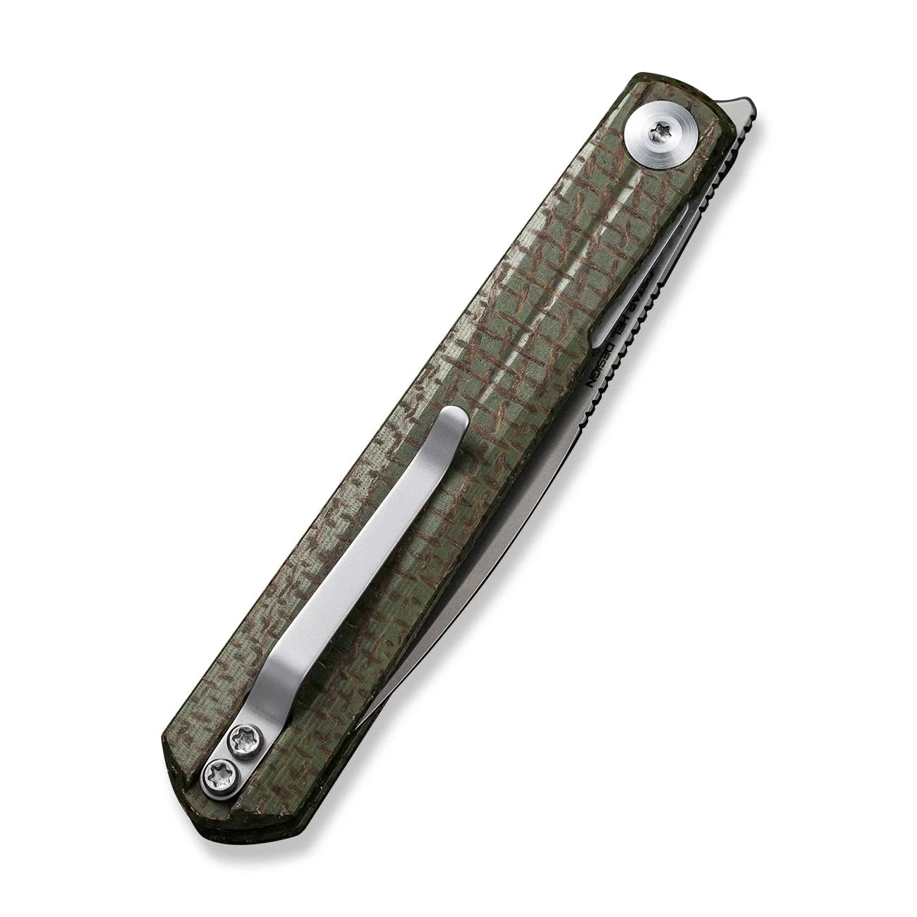 CIVIVI Clavi Front Flipper Knife Micarta Handle (3.06" Nitro-V Blade) C21019-3 - Image 7