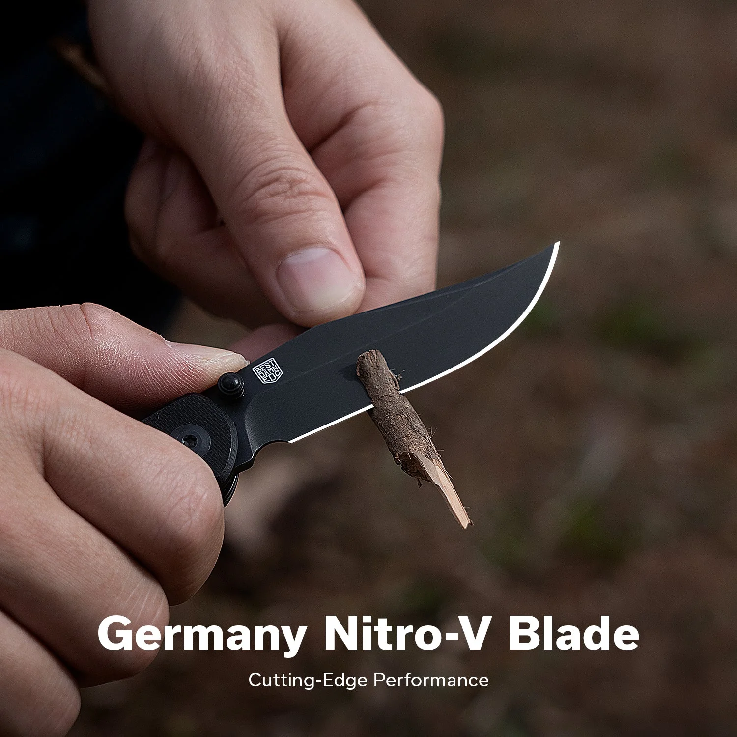 CIVIVI Clingman Front Flipper & Thumb Stud Knife G10 Handle (2.99" Nitro-V Blade) C23065-1 - Image 3