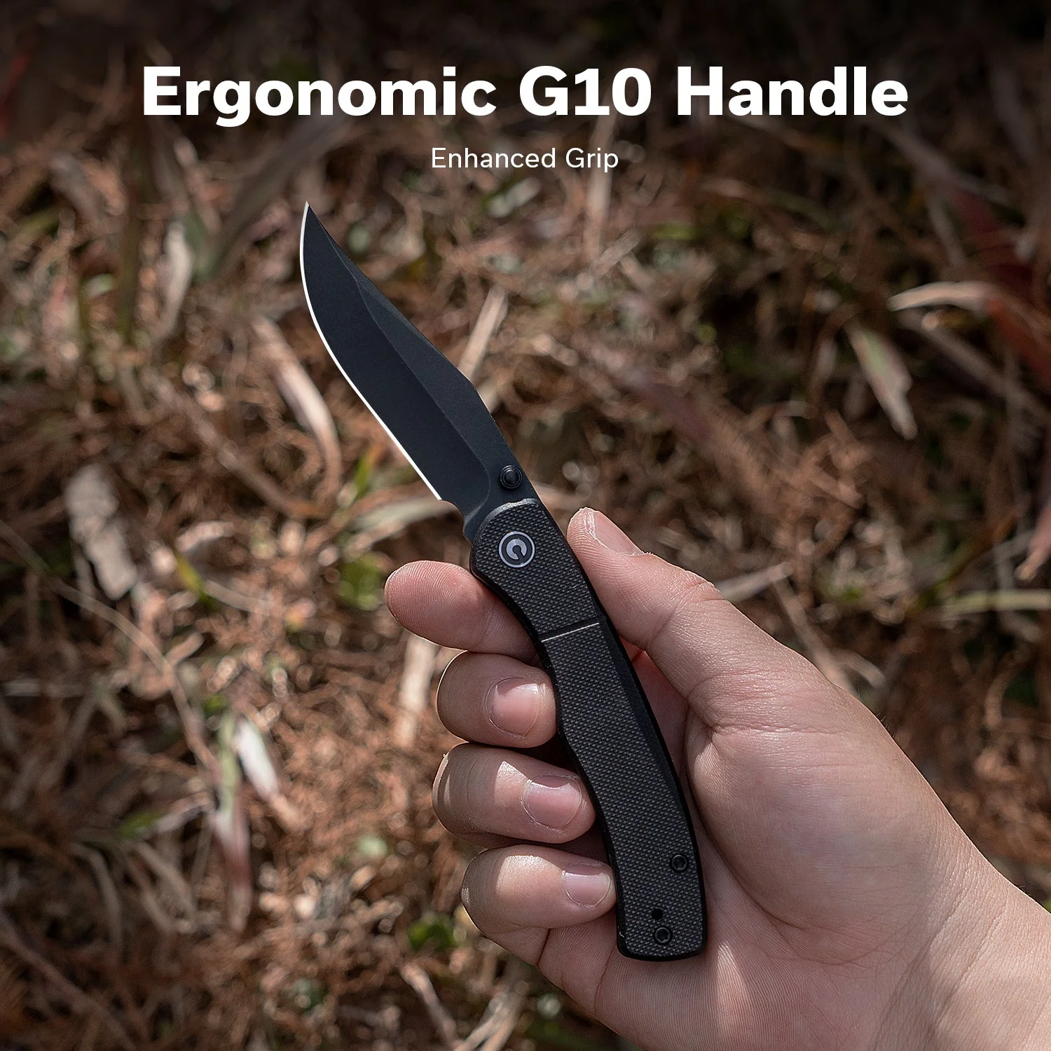 CIVIVI Clingman Front Flipper & Thumb Stud Knife G10 Handle (2.99" Nitro-V Blade) C23065-1 - Image 4