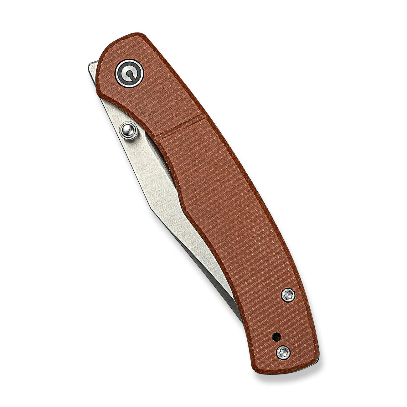 CIVIVI Clingman Front Flipper & Thumb Stud Knife Micarta Handle (2.99" Nitro-V Blade) C23065-3 - Image 12