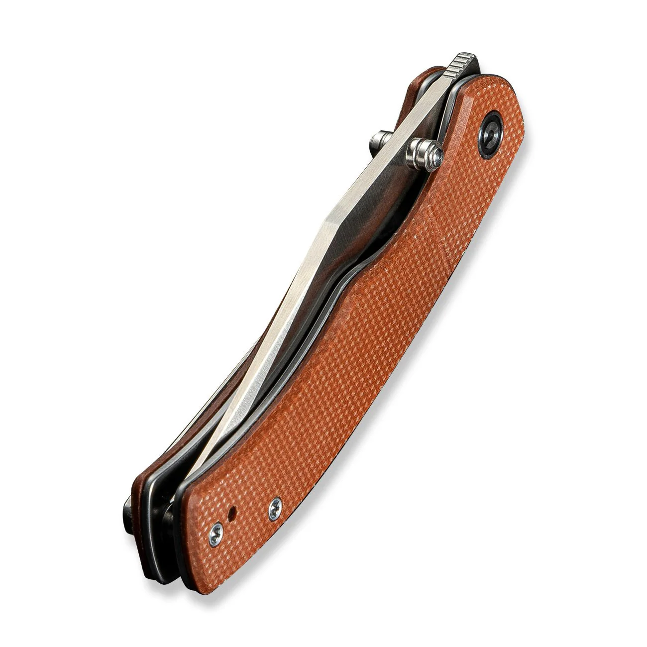 CIVIVI Clingman Front Flipper & Thumb Stud Knife Micarta Handle (2.99" Nitro-V Blade) C23065-3 - Image 14