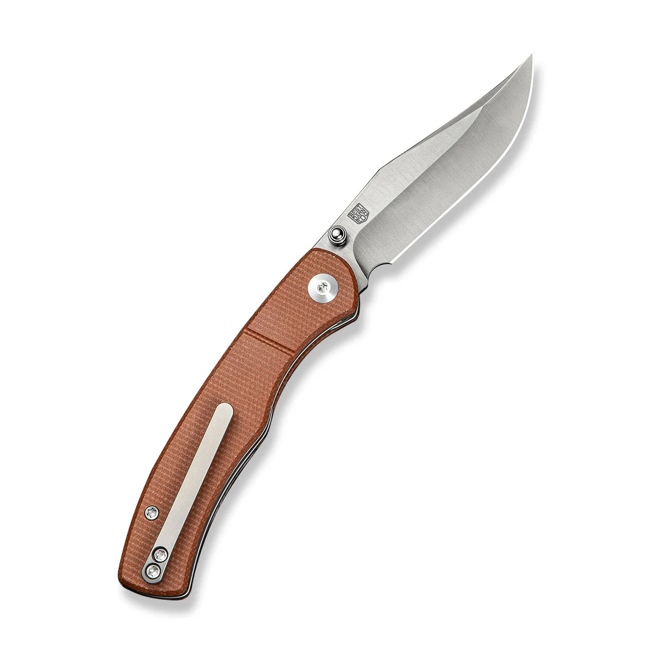 CIVIVI Clingman Front Flipper & Thumb Stud Knife Micarta Handle (2.99" Nitro-V Blade) C23065-3 - Image 8