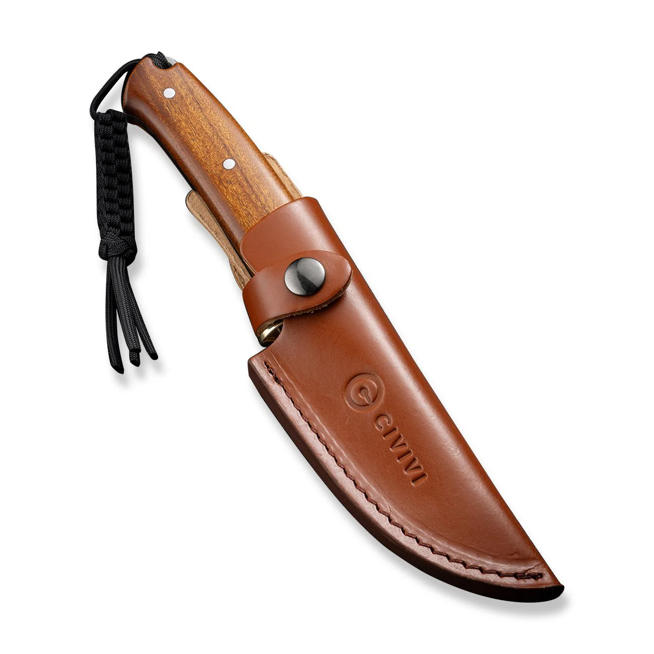 CIVIVI Cloud Peak Fixed Blade Knife Wood Handle (4.6" Nitro-V Blade) C23044-3 - Image 9
