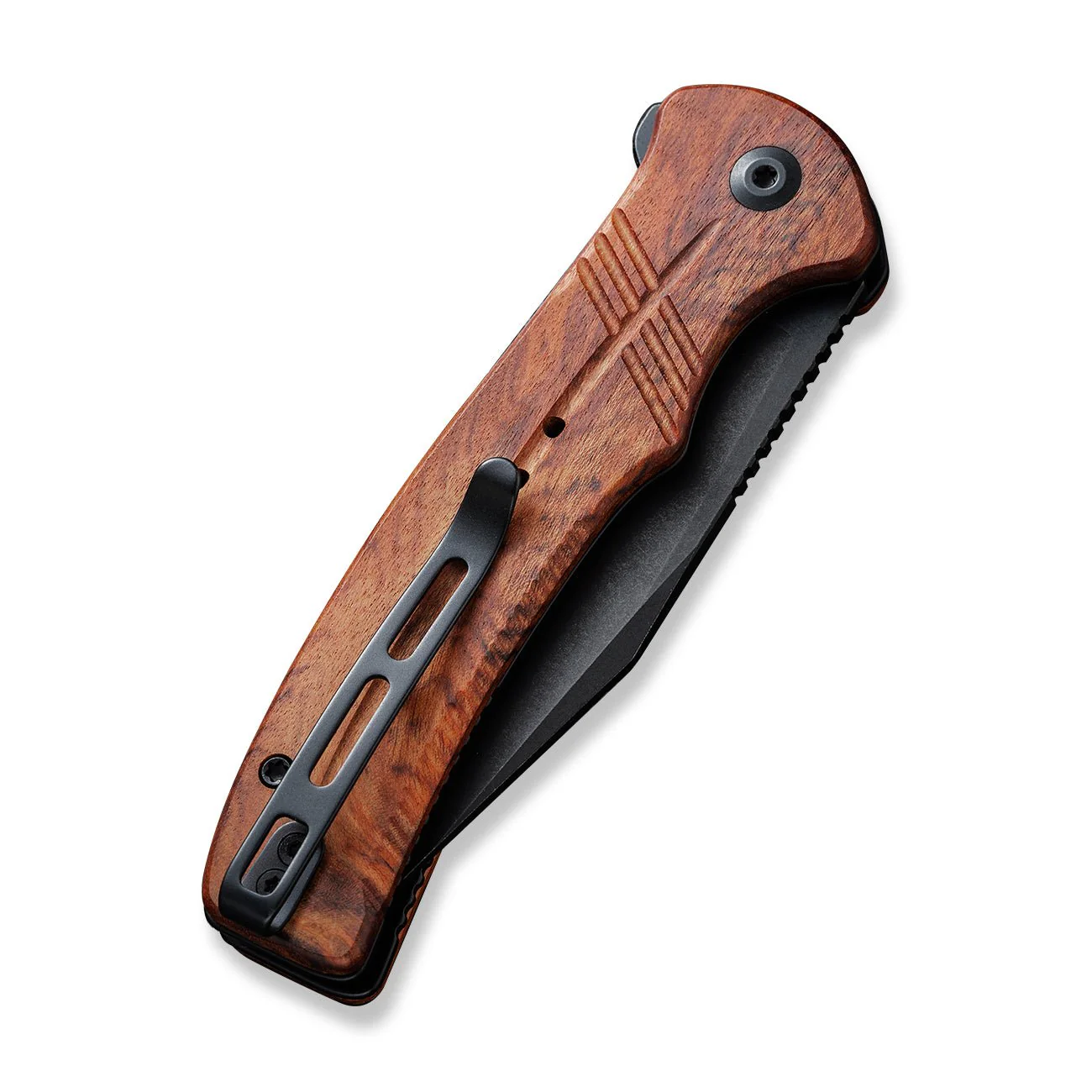 CIVIVI Cogent Flipper & Button Lock Knife Wood Handle (3.47" 14C28N Blade) C20038D-8 - Image 11