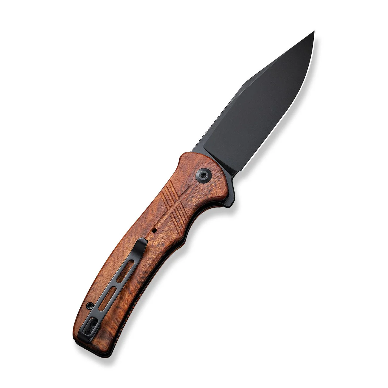 CIVIVI Cogent Flipper & Button Lock Knife Wood Handle (3.47" 14C28N Blade) C20038D-8 - Image 6