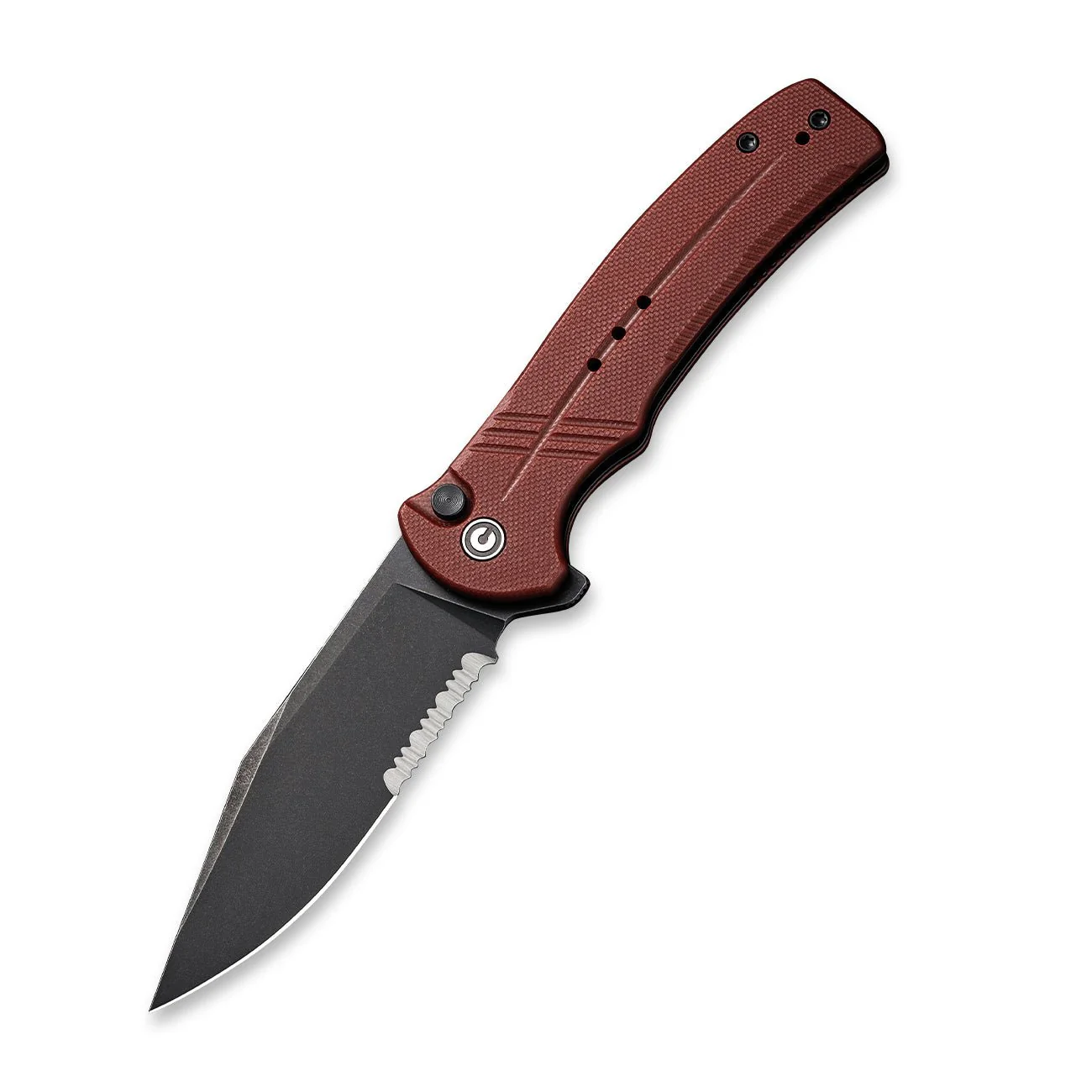 CIVIVI Cogent Flipper & Button Lock Knife G10 Handle (3.47" 14C28N Blade) C20038E-2 - Image 3