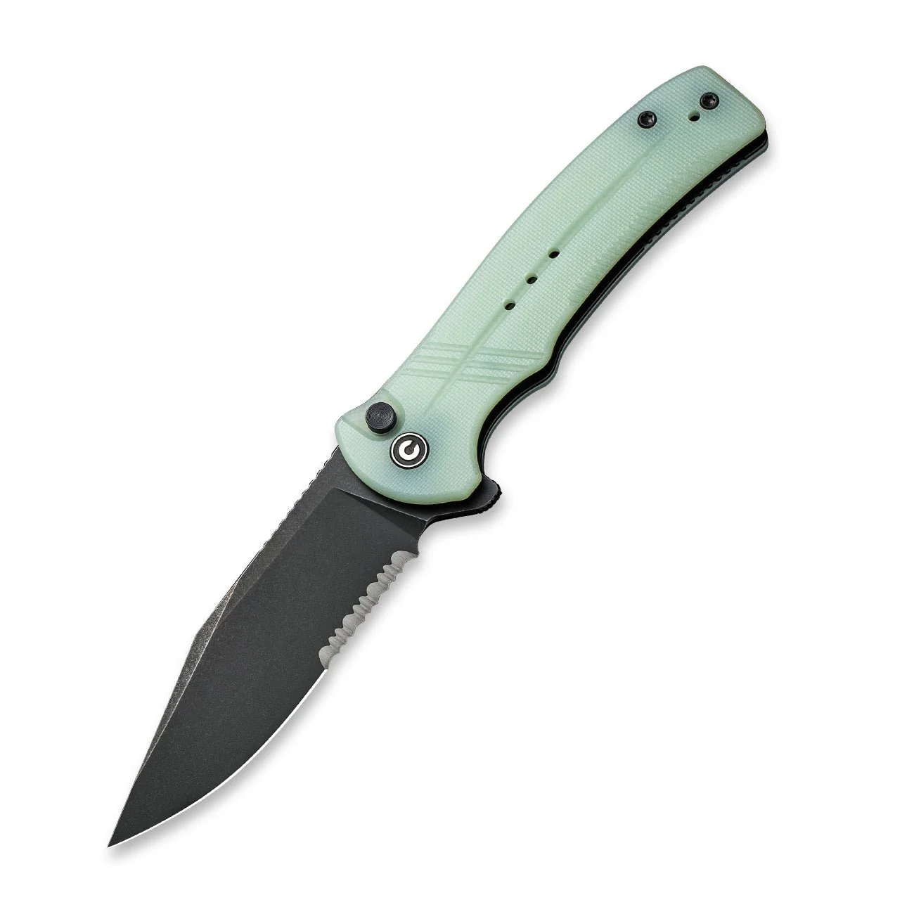 CIVIVI Cogent Flipper & Button Lock Knife G10 Handle (3.47" 14C28N Blade) C20038E-3 - Image 3
