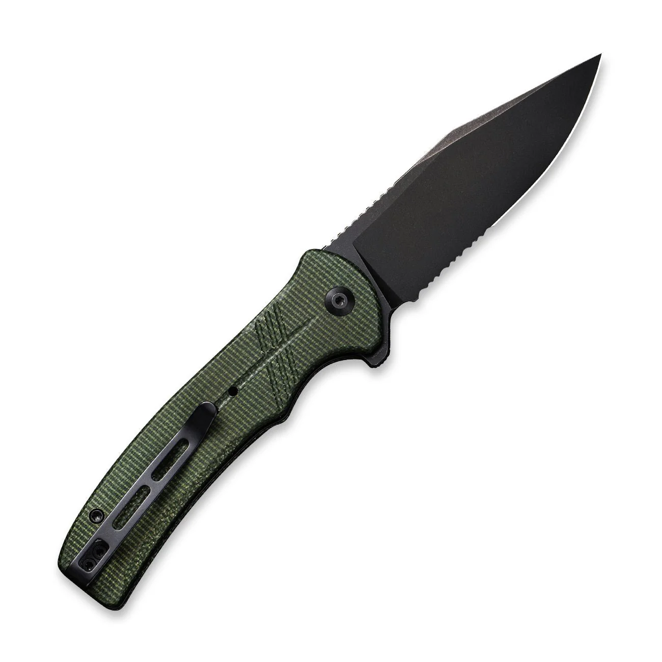 CIVIVI Cogent Flipper & Button Lock Knife Micarta Handle (3.47" 14C28N Blade) C20038E-4 - Image 2