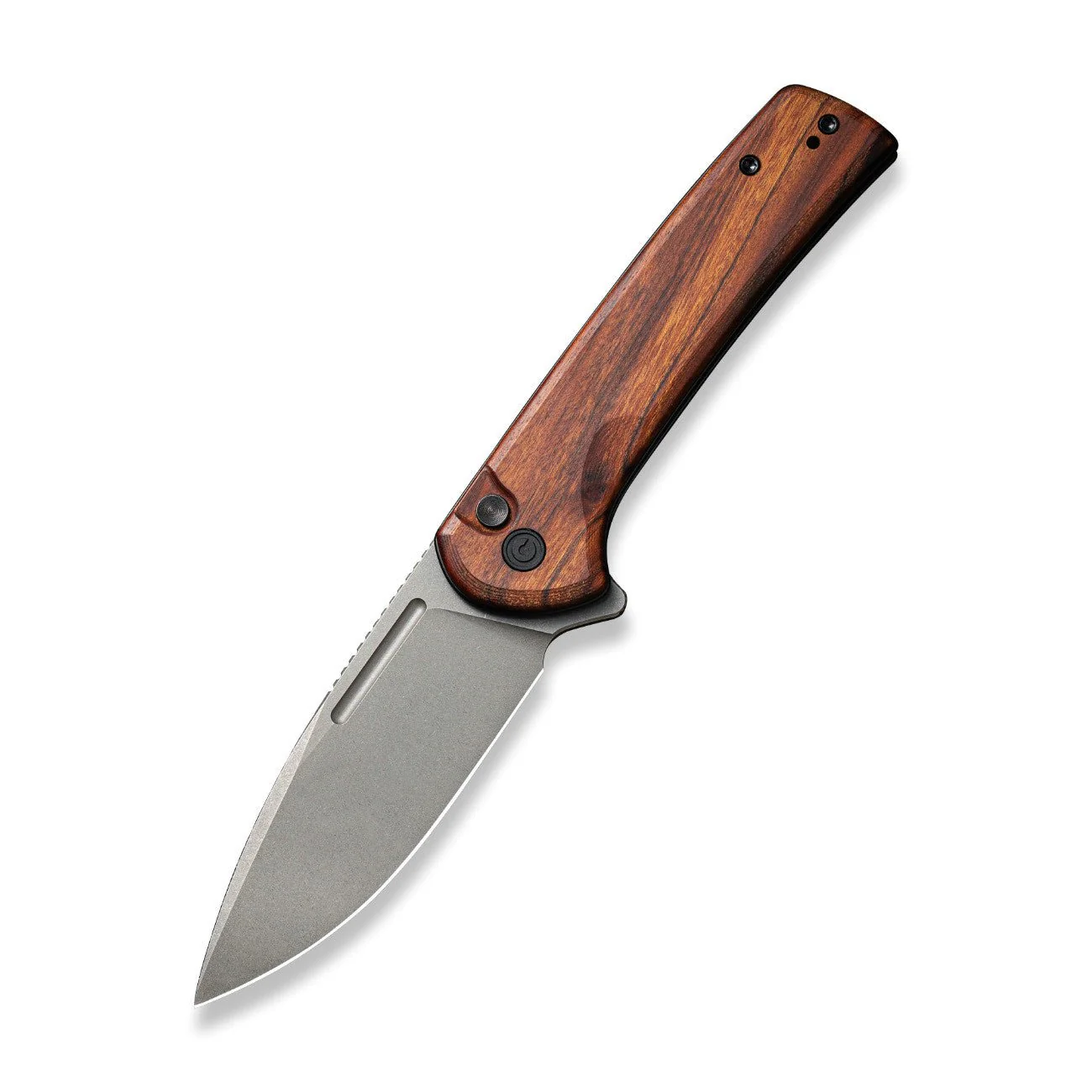 CIVIVI Conspirator Flipper & Button Lock Knife Wood Handle (3.48" Nitro-V Blade) C21006-3 - Image 3