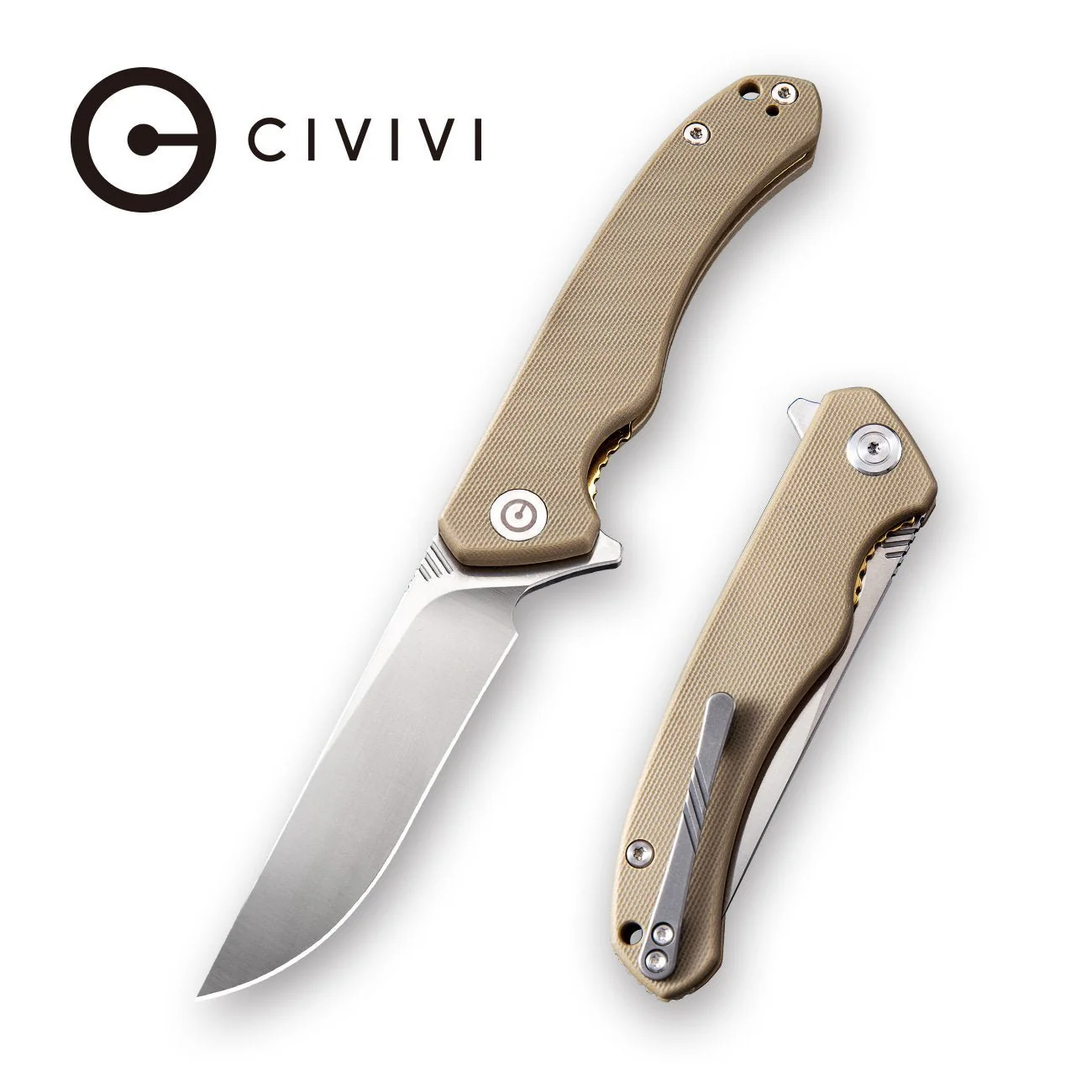 CIVIVI Courser Flipper Knife G10 Handle (3.45'' VG-10 Blade) C804B