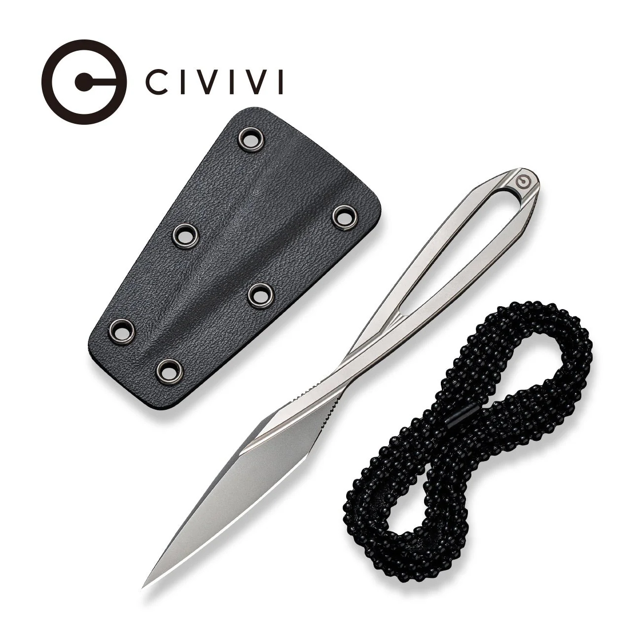 CIVIVI D-Art Fixed Blade Neck Knife (1.74" D2 Blade) C21001-1